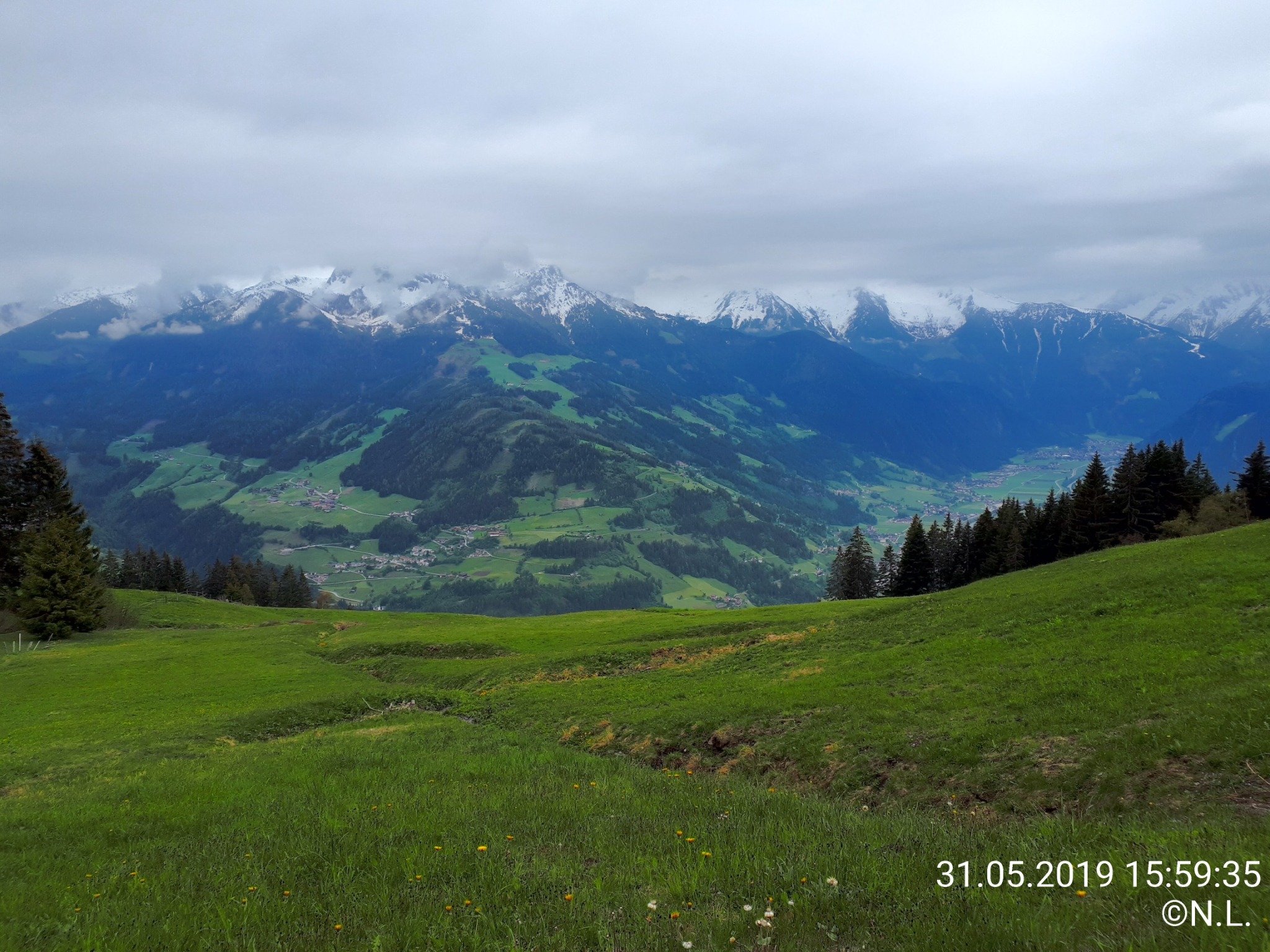 Blick auf die Alpen